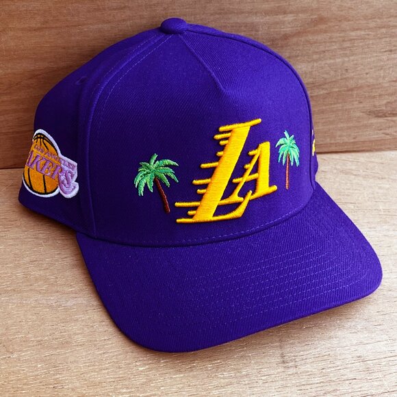 MITCHELL & NESS LOS ANGELES DODGERS MY CITY PRO PINCH SNAPBACK HAT Purple NWT - Picture 1 of 6